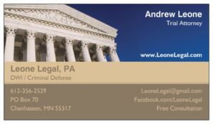 Andrew Leone legal poster