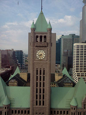 The Clock Tower of Minneapolis City Hall